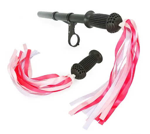 Ленты в руль детского велосипеда / самоката атласные розовые (G00010532) - фото 2