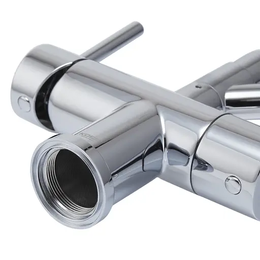 Смеситель для кухни на две воды с гибким изливом Koer KB-72006-01 KR3379 Хром - фото 7