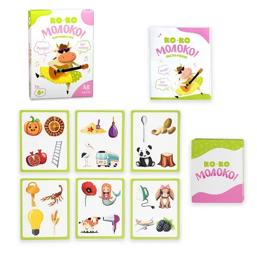 Карточная игра "Ко-ко Молоко" 30386 развлекательная, на украинском языке - фото 2