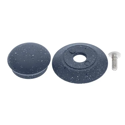 Ручка для кришки каструлі сковороди кругла керамічна, Мед Сірий 85610 - фото 4