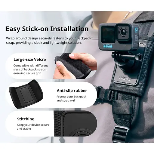 Крепление для экшн-камеры Ulanzi CO62 C064GBB1 (133390) - фото 12