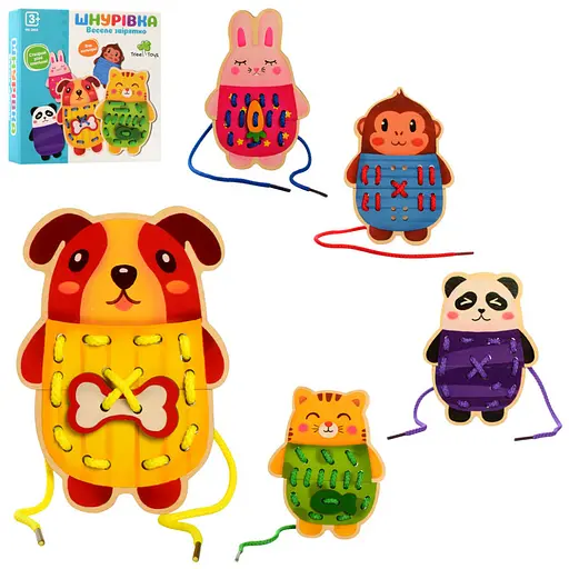 Деревянная игрушка "Шнуровка" MD 2849