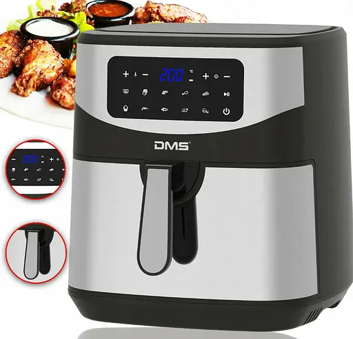 Багатофункціональна піч DMS HF-7S XXXL з духовкою 1800 Вт система Air Fryer функція гаряче повітря - фото 6