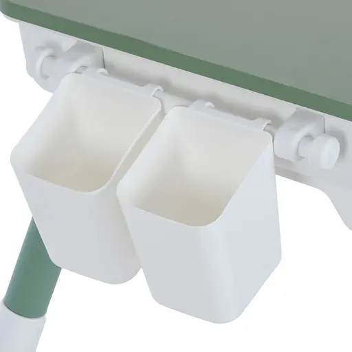 Детский столик ME 1204-5 с 1 стульчиком, вместительная полка, оливковый, в коробке - фото 5