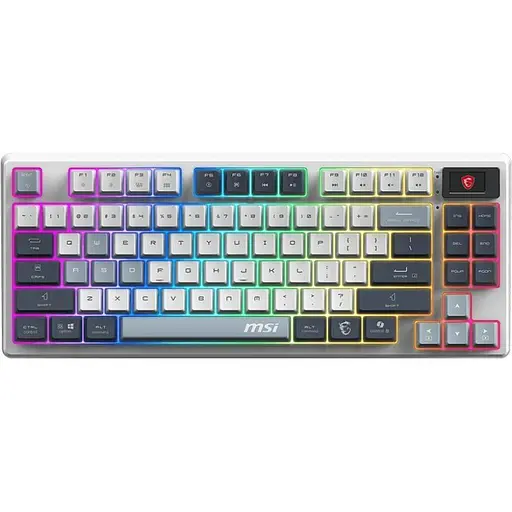 Клавіатура MSI FORGE GK600 TKL W SKY Wireless RGB EN/UA White (S11-43UAP01-HH9) - фото 1