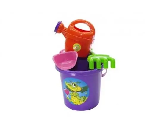 Набір пісочний №1 в сітці 013555/1 Фіолетовий - фото 1