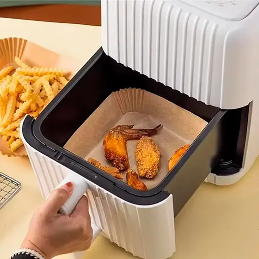 Бумажные вкладыши для аэрофритюрницы Air Fryer Liners 50 шт термостойкие 160×45 мм Коричневый - фото 2