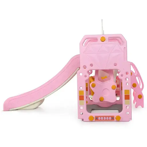 Детский игровой комплекс 2 в 1 Bambi WM19090-8 горка, качели, баскетбол - фото 4