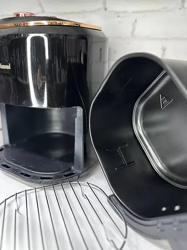 Аэрофритюрница безмасляная Gold Diamond TK 09906 8л 3400 Вт Черная - фото 3