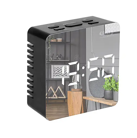 Часы будильники зеркальные с LED дисплеем Camry CR 1150b - фото 1