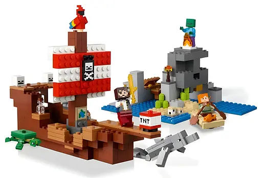 Конструктор Minecraft Пригоди на піратському кораблі на 386 деталей (11827) - фото 5