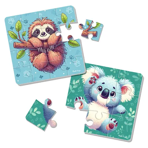 Игра развивающая мягкие пазлы Линивец и коала (укр)