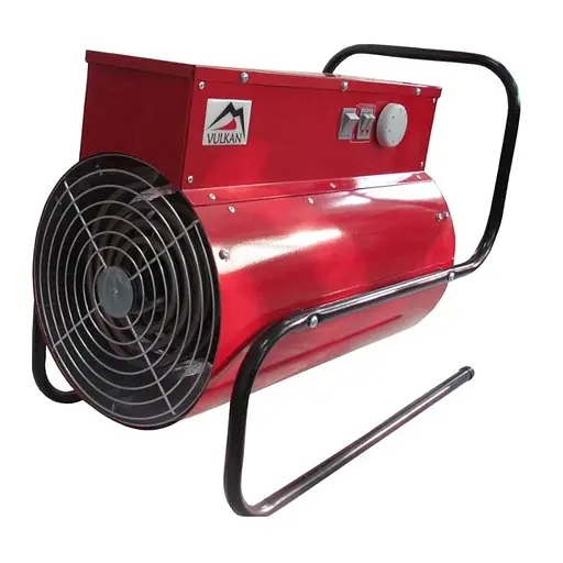Електрична теплова гармата Vulkan 6,0 кВт, площа обігріву 60 кв.м., червоний, підлоговий, 380В (6000 ТП) - фото 1