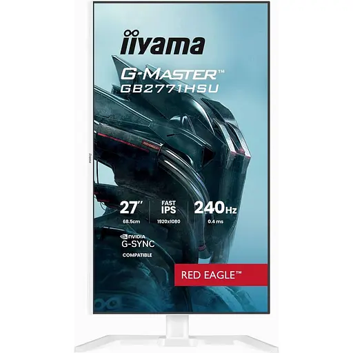 Монітор Iiyama 27" GB2771HSU-W1 White FHD IPS 240Hz (GB2771HSU-W1) - фото 4