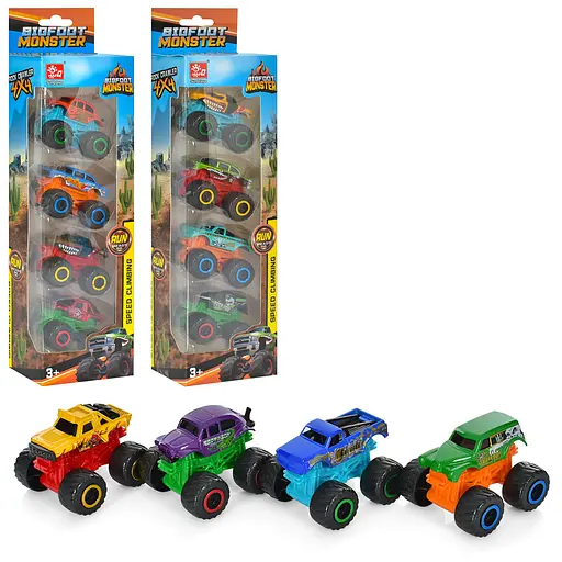 Набор машинок, SQ80784-1, 4 шт., 6 см (В ассортименте) - фото 2