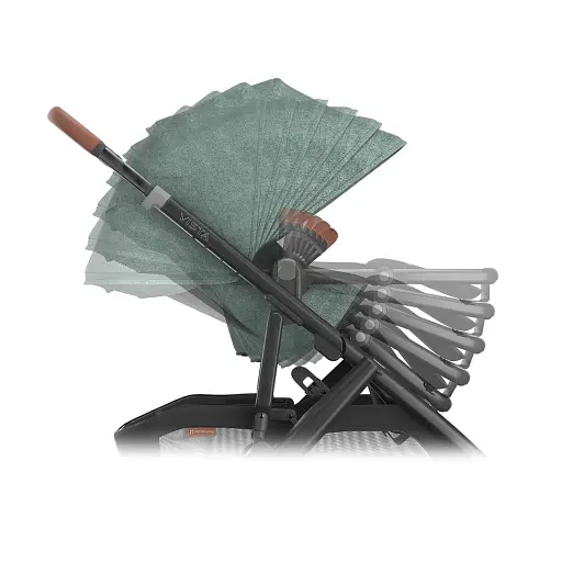 Универсальная коляска 2 в 1 Uppababy Vista V3 Gwen Green Melange (0303-VIS-EUGWN) - фото 4