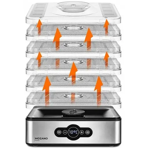 Сушарка для овочів, фруктів та грибів Mozano 400 Вт дегідрататор - фото 5