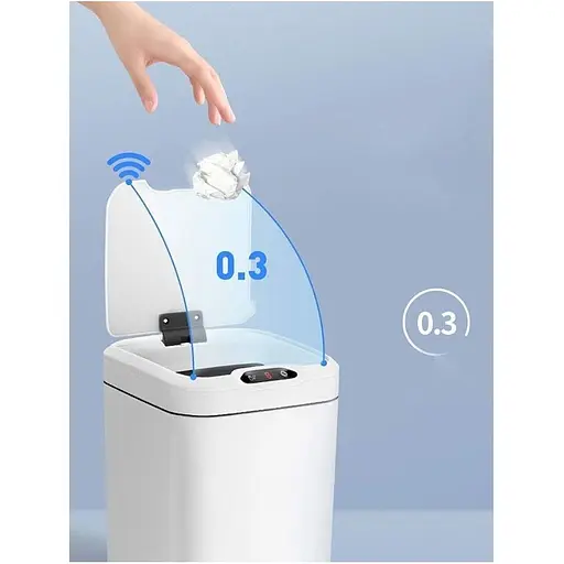 Розумний кошик для сміття Youpin Flower Stainless Steel Smart Sensor Trash Can 13L (WYH-GB227) [118428] - фото 2