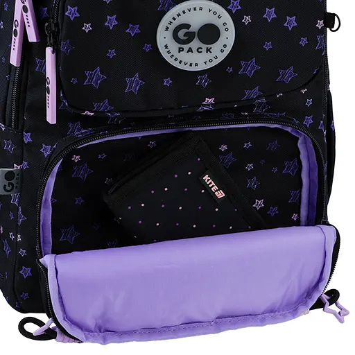Рюкзак GoPack Education 120M-1 Stars Черно-фиолетовый (GO26-120M-1) - фото 10