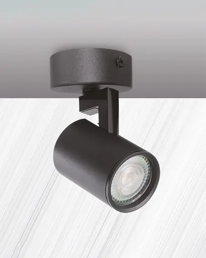 Світильник поворотний, спот Goldlux 328687 Lynx GU10 1x10W IP20 чорний - фото 3
