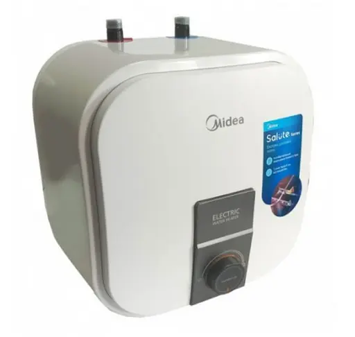 Водонагреватель Midea под мойку, 10 л, 2 кВт, мокрый ТЭН, вертикальный, квадратный, белый (D10-20VI(U)) - фото 1