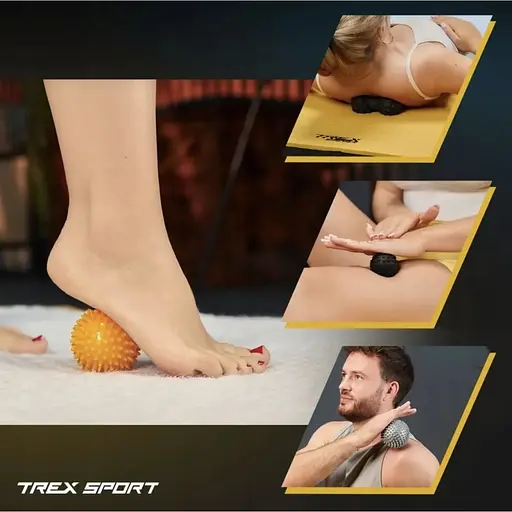 Набор массажных мячей Trex Sport TX-005MSC 5в1 для йоги и фитнеса EPP - фото 10