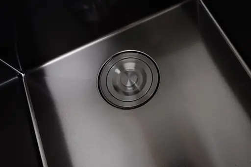 Кухонная мойка черная с правым крылом Nett NB-7848(R), Черный - фото 8