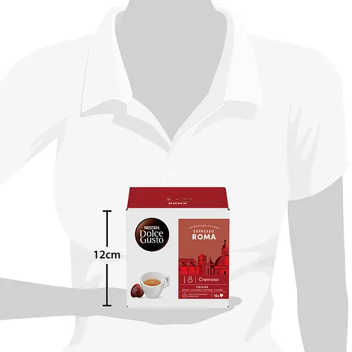 Уцінка. Кава в капсулах NESCAFE Dolce Gusto Espresso Roma 99.2 г (16 шт. по 6.2 г) - фото 8