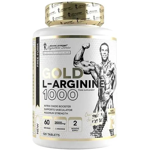 Аминокислота Kevin Levrone Gold Line Gold L-Arginine 1000, 120 таблеток