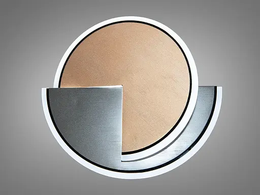 Акриловий світлодіодний світильник потужністю 28 Вт - фото 1