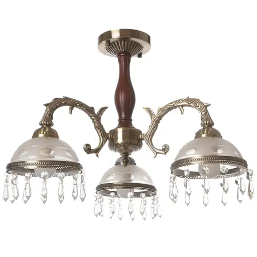 Люстра потолочная Brille классическая E27 60W BZ (BKL-460C/3) - фото 9