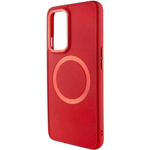TPU чехол Bonbon Metal Style with MagSafe для OnePlus 9 Красный / Red - фото 3