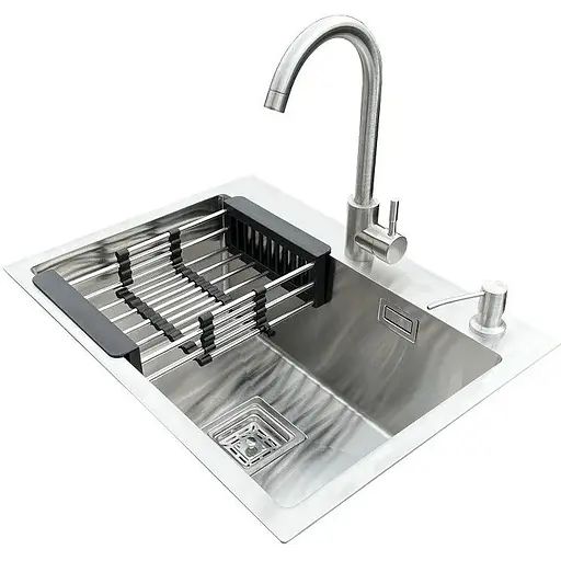 Комплект мийка + змішувач Romzha Arta Nova U-550 (A) - фото 1