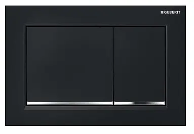 Клавіша змиву Geberit Omega30 чорна 115.080.KM.1, Чорний - фото 1
