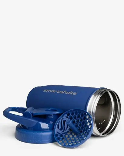 Шейкер спортивний SmartShake металевий Reforce Stainless Steel 30oz/900 мл Navy Blue (11153101) - фото 3