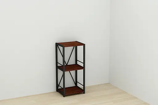 Этажерка 3/34 Ferrum-decor Серии Коннект 73x34x28 черный ДСП Венге 16мм (FRD-105548) - фото 7