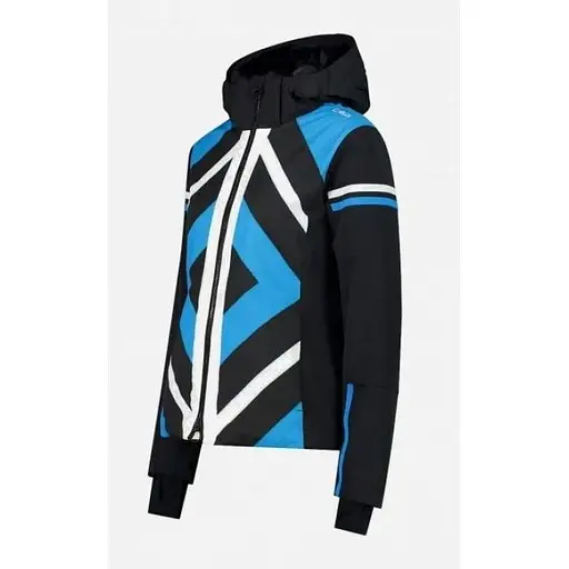 Куртка CMP Women's Geometric Patterned Ski Jacket Black/Blue XS (1097-32W0256-U901 36) - фото 2