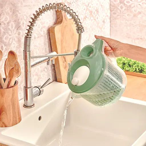 Контейнер для мытья и сушки салата Snips, зеленый, 3л - фото 9