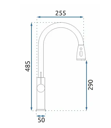 Змішувач для кухні Rea Nest Nikiel Brushed REA-B6601 Нікель - фото 6