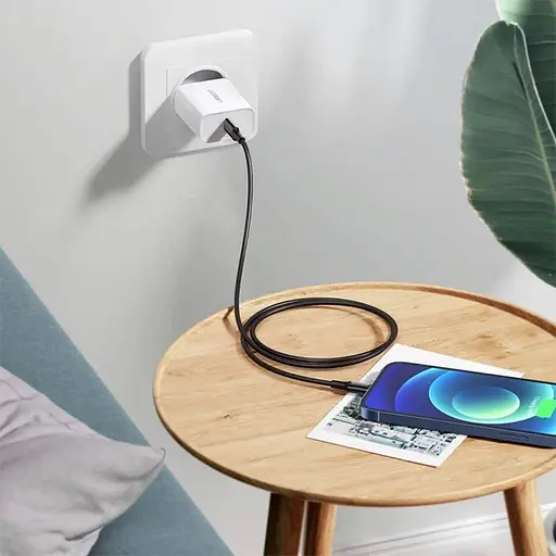 Кабель USB 2.0 Ugreen Type-C M-Lightning M 1 м 3A Nickel Plating ABS Shell Чорний US171 - фото 3