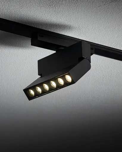 Магнитный трековый светильник Nowodvorski 11337 UT-LVM Focus Out LED 1x6W 4000K 500Lm IP20 черный - фото 2