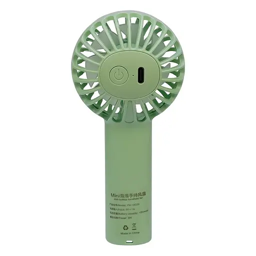 Вентилятор ручной беспроводной GXQC DC03 зеленый - фото 4