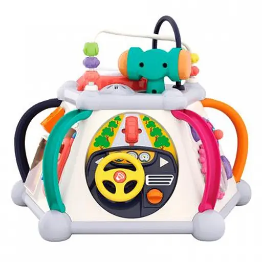 Музыкальная развивающая игрушка Мультибокс 806 в комплекте лабиринт и молоточек - фото 4