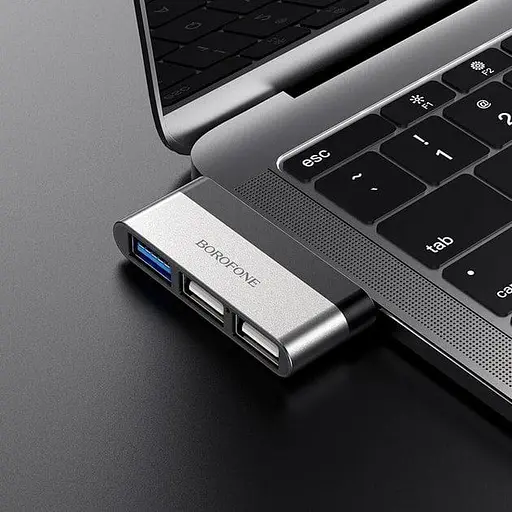 Переходник USB Hub Borofone DH1 - фото 5