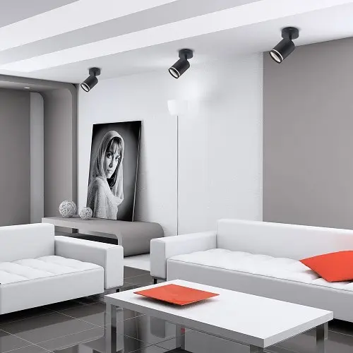 Накладний спот чорного кольору з вимикачем | Line F | Арт. ML318-S чорний - фото 6