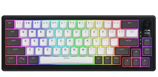 Клавіатура HATOR Skyfall 65 PRO Wireless Silent Switches US Grey Black (HTK4160) - фото 1