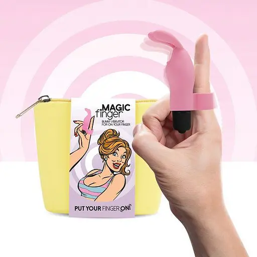 Вібратор на палець FeelzToys Magic Finger 10 см (рожевий) - фото 8