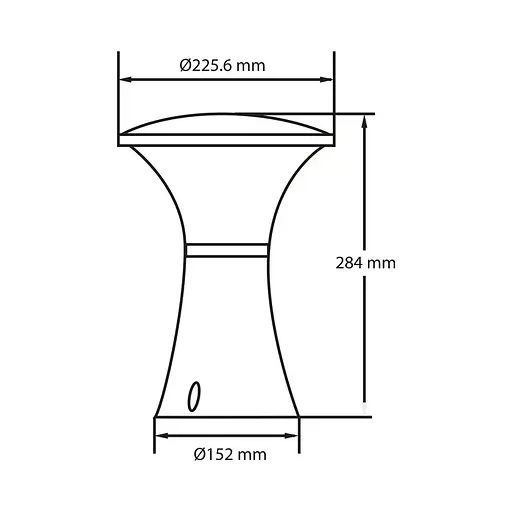 Светильник садово-парковый PAPATYA-1 (Е27, черный) столбик - фото 2