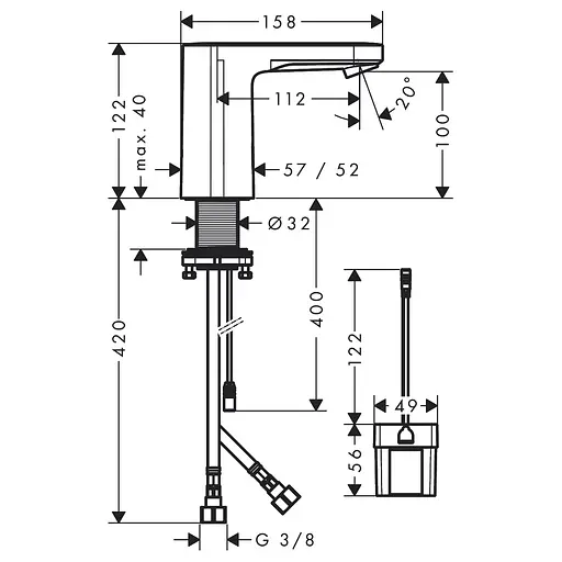 Змішувач для умивальника Hansgrohe Vernis Blend 71502000 Хром - фото 2