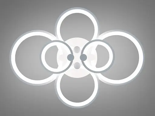 Стильная потолочная светодиодная люстра с ИК пультом, 110W - фото 2